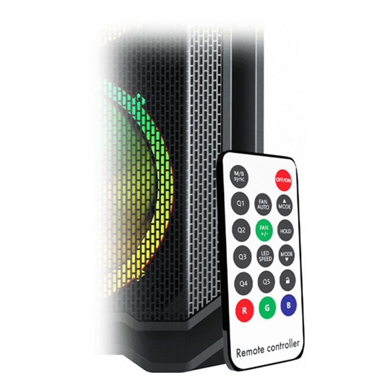 Boitier Gamer AQIRYS WEZEN Mini Tour MATX 4 FANS RGB – Noir - Image 5