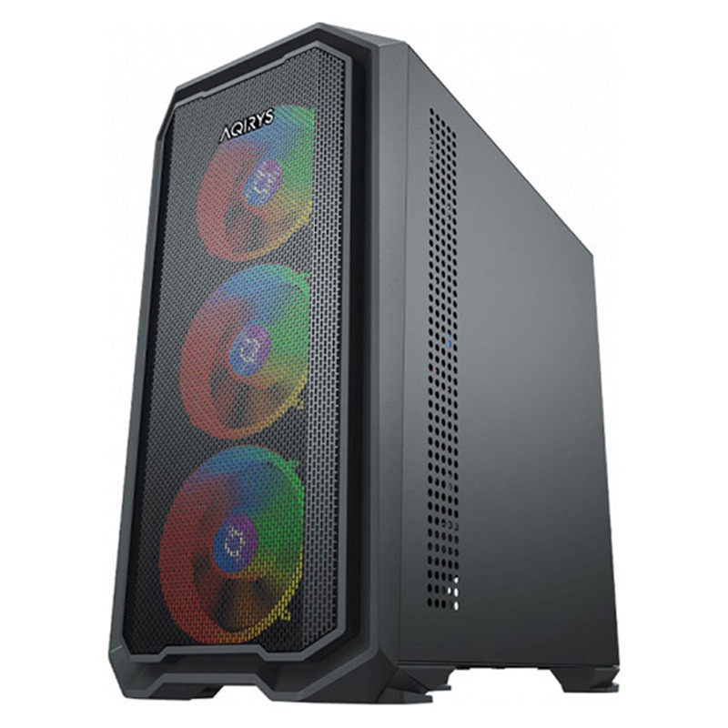 Boitier Gamer AQIRYS WEZEN Mini Tour MATX 4 FANS RGB – Noir - Image 2