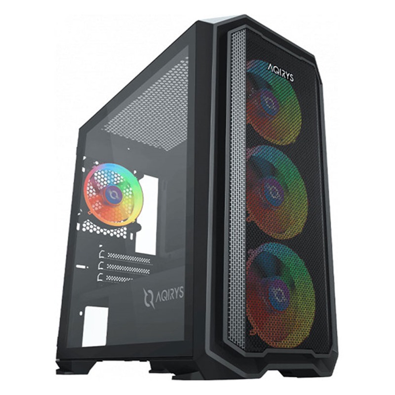 Boitier Gamer AQIRYS WEZEN Mini Tour MATX 4 FANS RGB – Noir - Image 4
