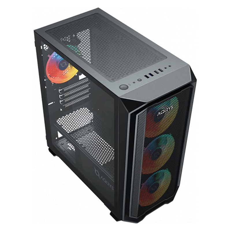 Boitier Gamer AQIRYS WEZEN Mini Tour MATX 4 FANS RGB – Noir - Image 3