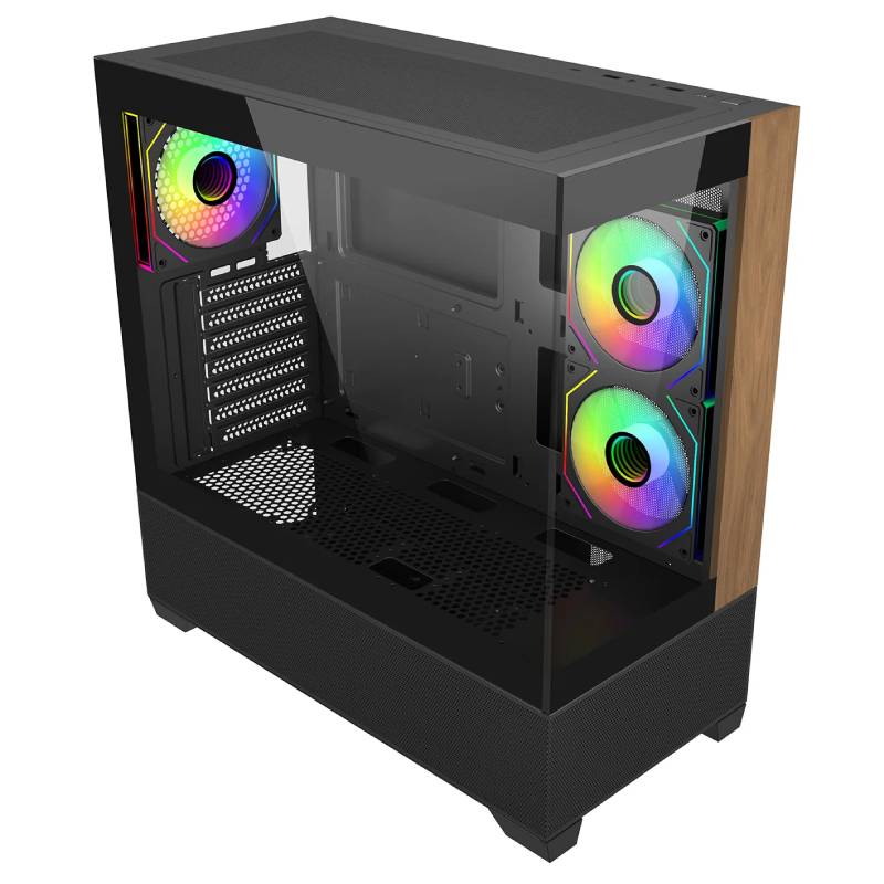 Boîtier Gamer COOLER MASTER Elite 690 Bois - Noir - Image 2