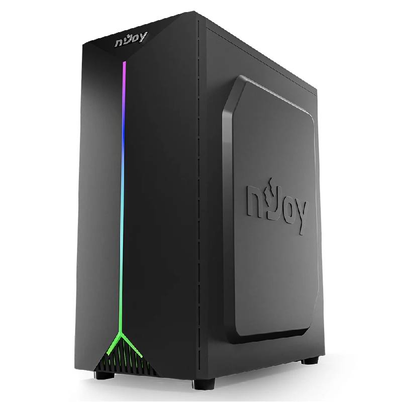 Boitier Gamer NJOY ANIL Moyen Tour 1 Fan RGB - Noir  - Image 3