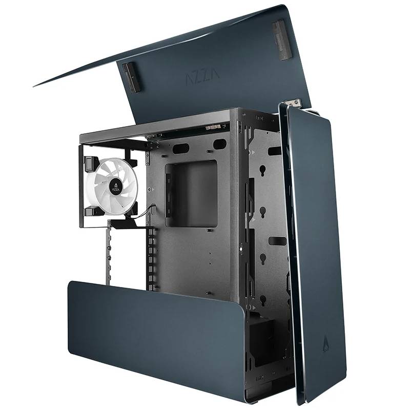Boîtier Pc Gamer AZZA CAST CSAZ-808B-M - Noir - Image 5