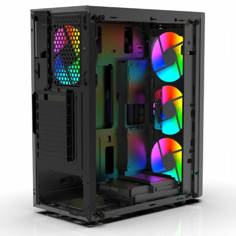 Boîtier Pc Gamer INCA EMG-15XB - Noir - Image 4