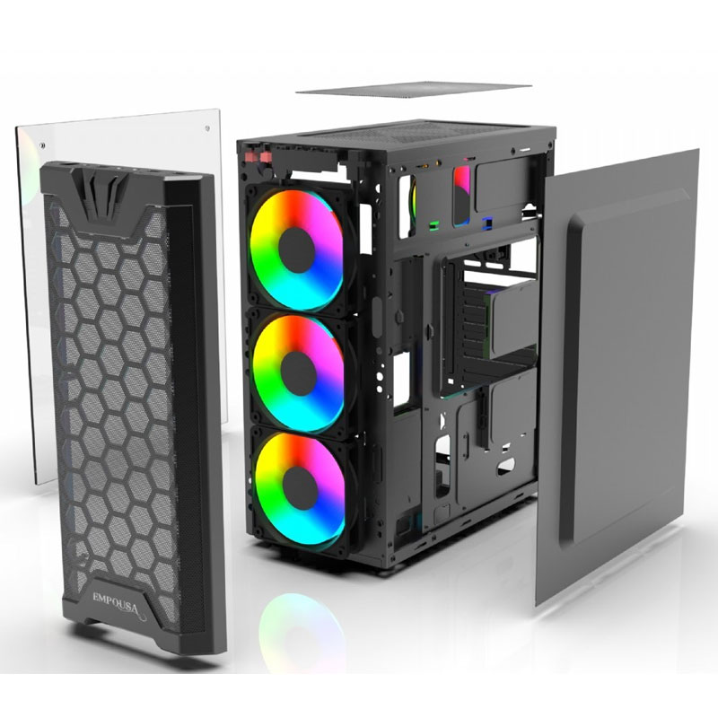 Boîtier Pc Gamer INCA EMG-15XB - Noir - Image 5