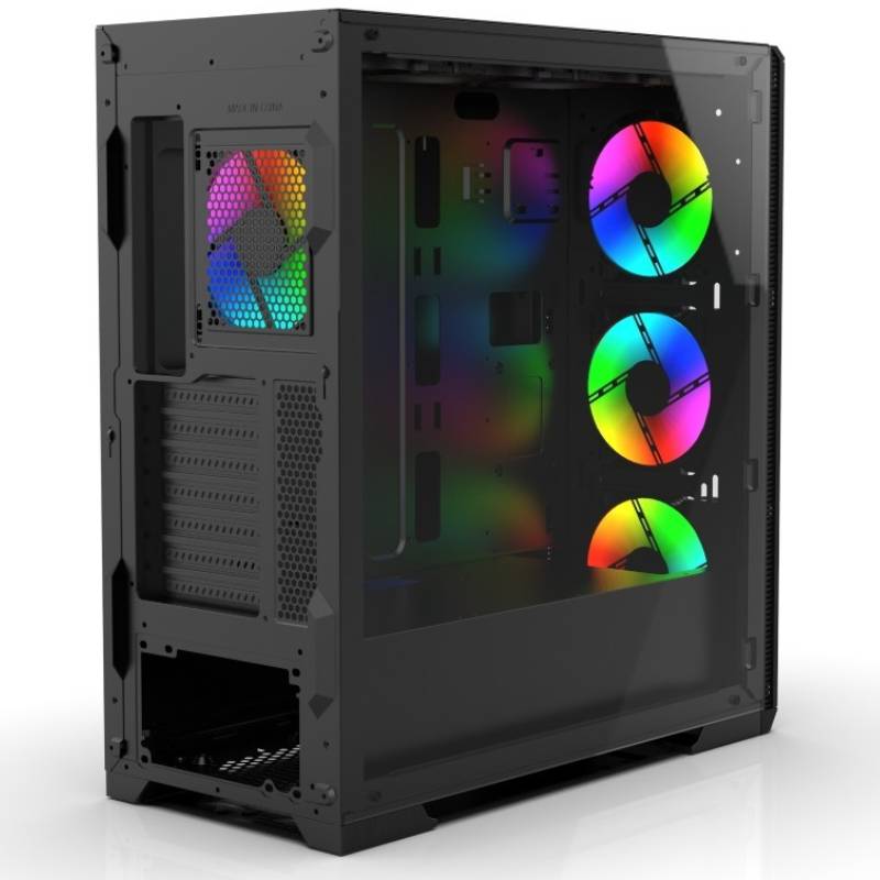 Boîtier Pc Gamer INCA EMG-17XN - Noir - Image 4