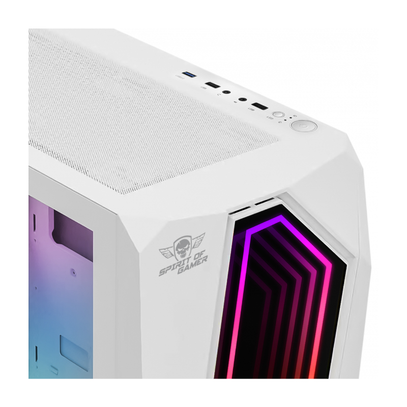 Boîtier PC Gamer SPIRIT OF GAMER Infinity Artic ARGB - Blanc - Image 5