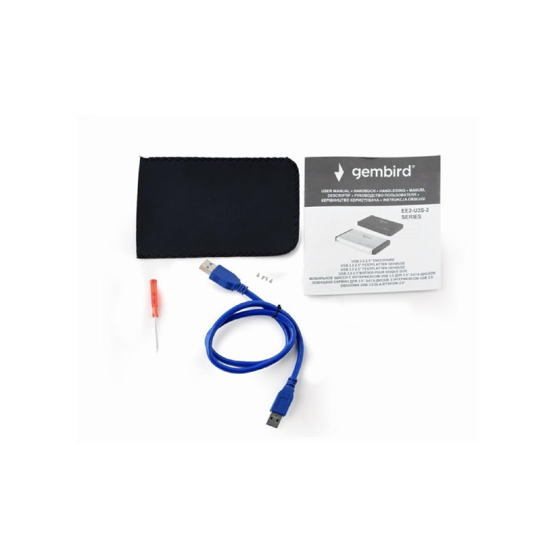Boitier Pour Disque Dur Externe USB 3.0 2,5 pouces - Noir - Image 4