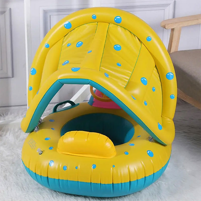 Bouée Gonflable pour Bébé TRUMPET BOAT 60 x 75 cm - Bleu - Image 3