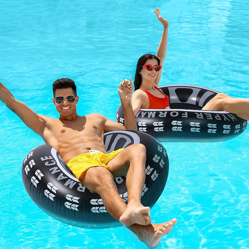 Bouée Gonflable SWIM RING Pneu 60cm - Noir - Image 2