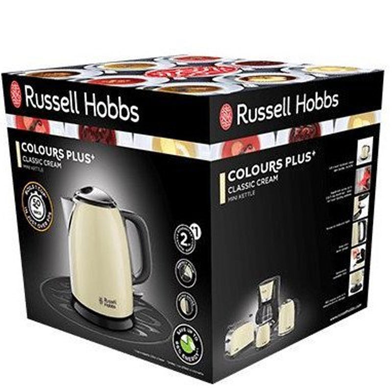 Bouilloire RUSSELL HOBBS Compacte Colours Plus 1L - Crème - Image 5