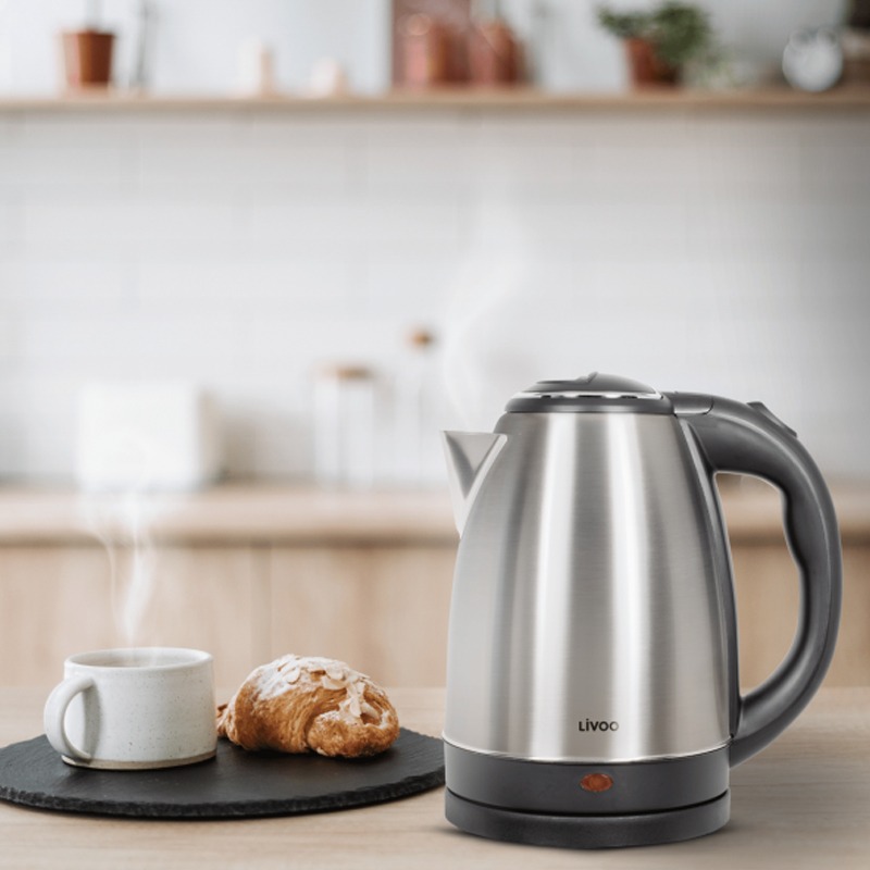 Bouilloire Sans Fil LIVOO DOD207 1.8 L - Inox - Image 3