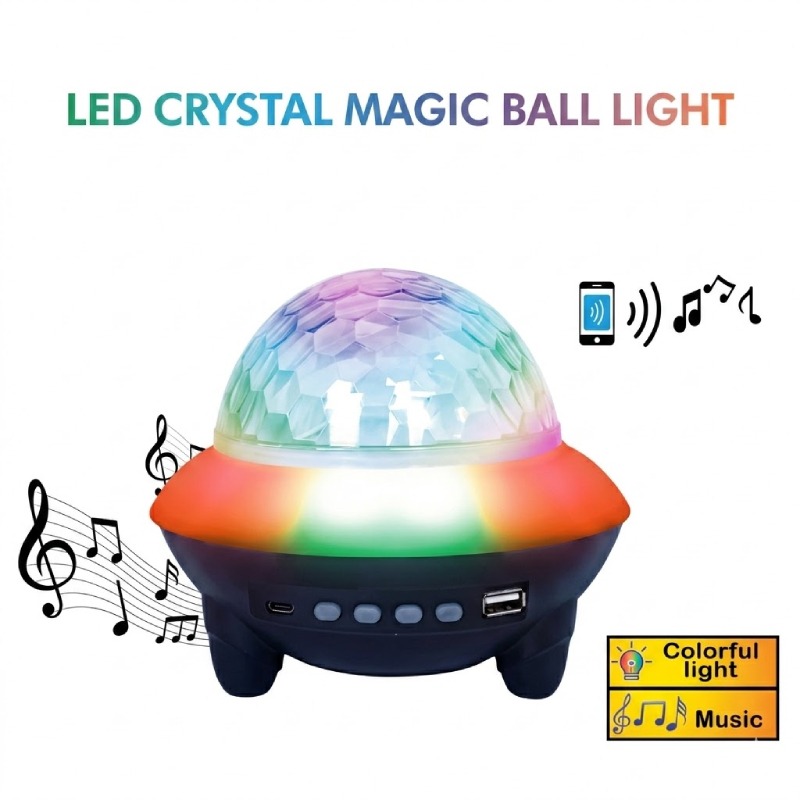 Boule Lumière LED Magic En Cristal 