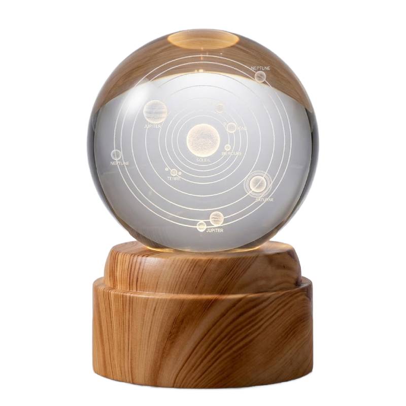 Boule Moderne Décorative 3D en Forme Cristal  