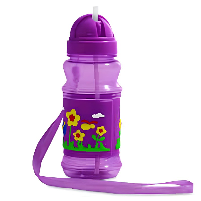 Bouteille D’Eau Colorée Pour Enfants - Violet - Image 2