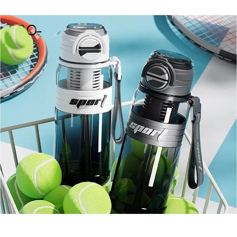 Bouteille D'Eau De Sport 800ml - Gris - Image 6