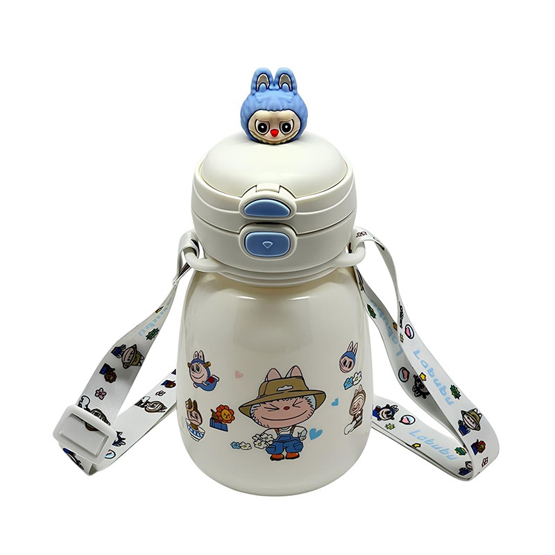 Bouteille D’Eau Labubu Pour Enfants 500ml - Blanc - Image 2