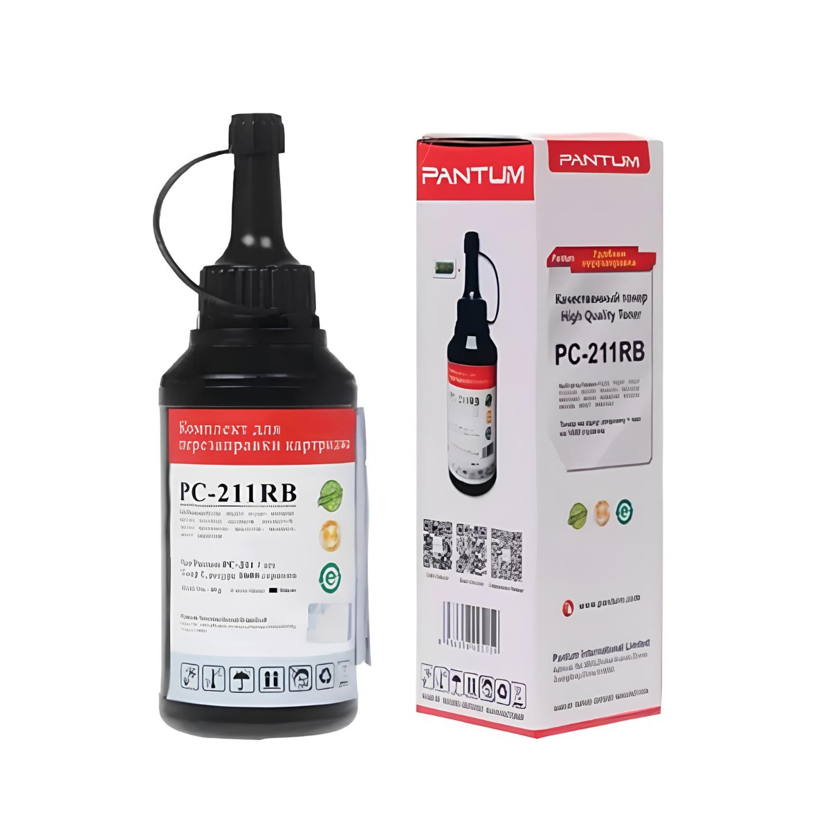 Bouteille d'encre Original Pour Toner PANTUM Refil Kit PC-211RB- Noire