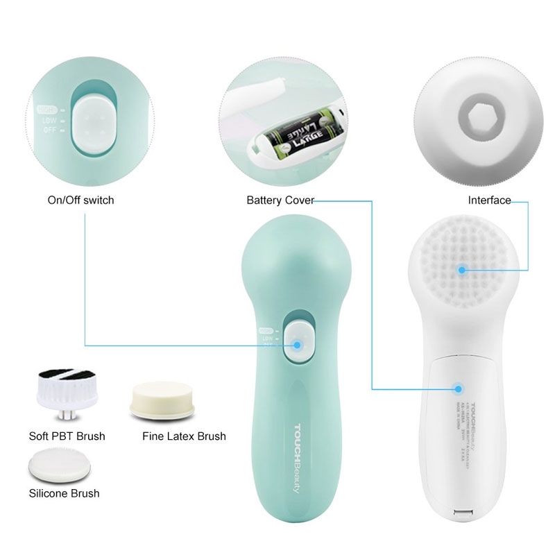 Brosse De Nettoyage Visage Electrique TOUCHBEAUTY TB-0525A - Blanc - Image 3