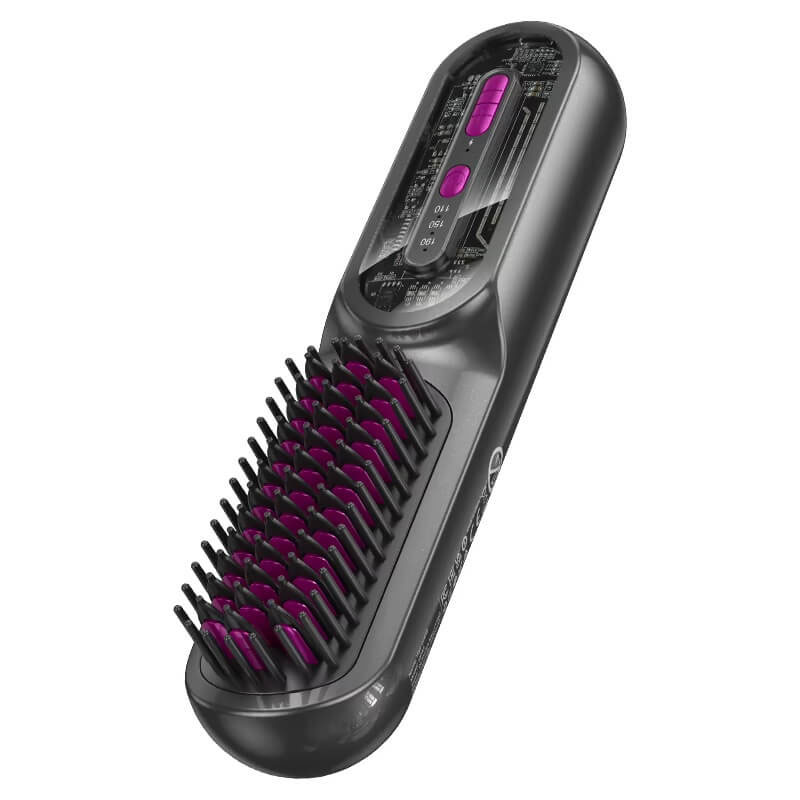 Brosse Lissante Chauffante Sans Fil HOCO HP45 36W - Noir - Image 5