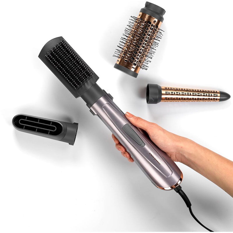 Brosse Soufflante BABYLISS Air Style AS136E Avec Accessoires - Gris - Image 3