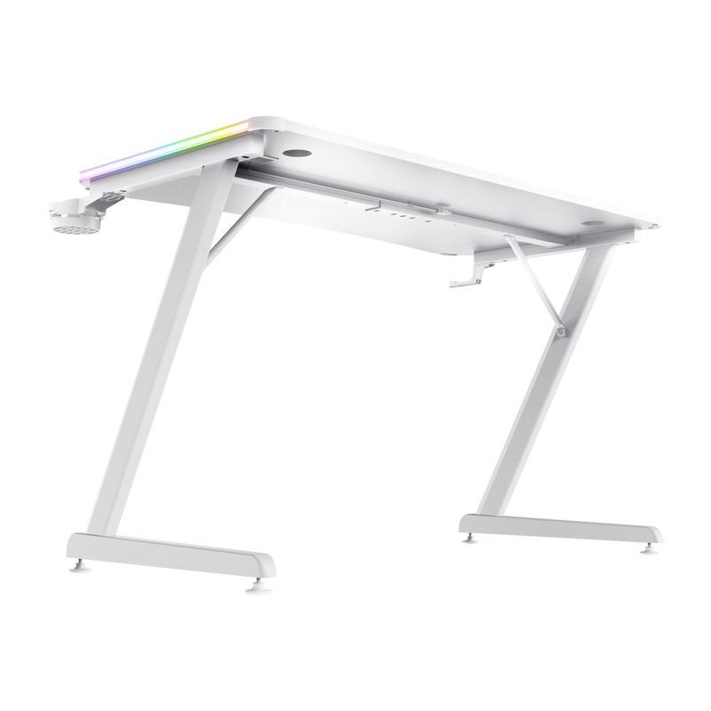 Bureau de Gaming TRUST GXT 709 Luminus RGB - Blanc - Image 4