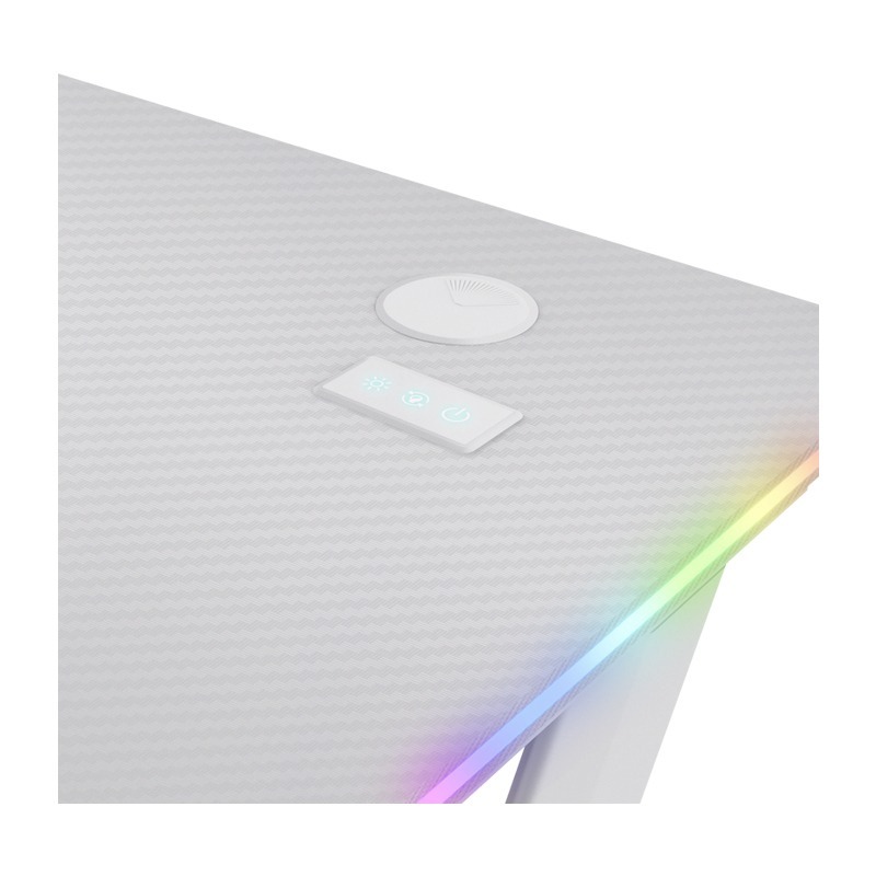 Bureau de Gaming TRUST GXT 709 Luminus RGB - Blanc - Image 7