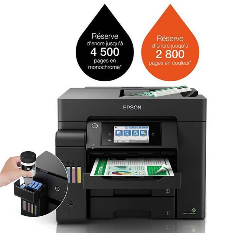 Imprimante EPSON ECOTANK ITS L6550 à Réservoir intégré 4En1 Couleur Wifi  - Image 3