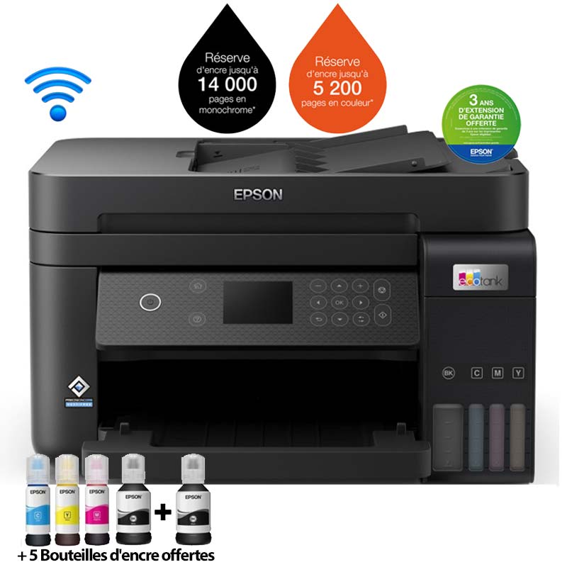 Imprimante EPSON ECOTANK L6270 à Réservoir Intégré 3En1 Couleur 