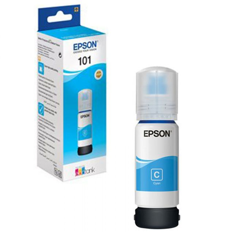 Bouteille D'encre Original EPSON 101 - Cyan (C13T03V24A)