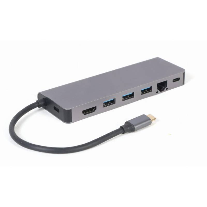 Cable adaptateur réseau USB-C Gigabit GEMBIRD - Gris - Image 2