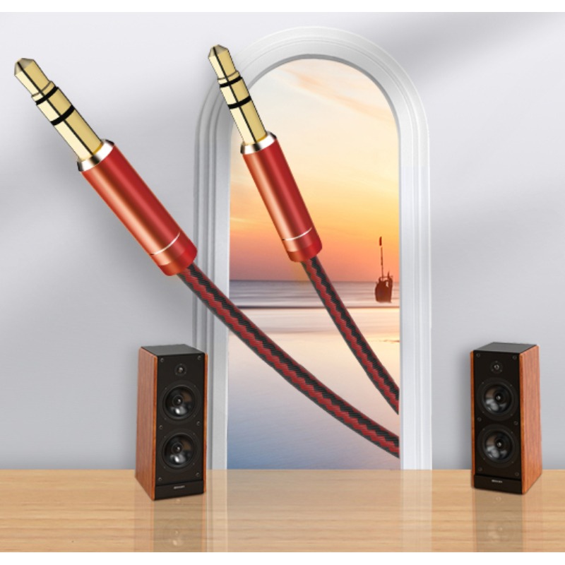 Câble audio Jack 3,5 mm LDNIO Mâle/Mâle 1m - Noir - Image 4
