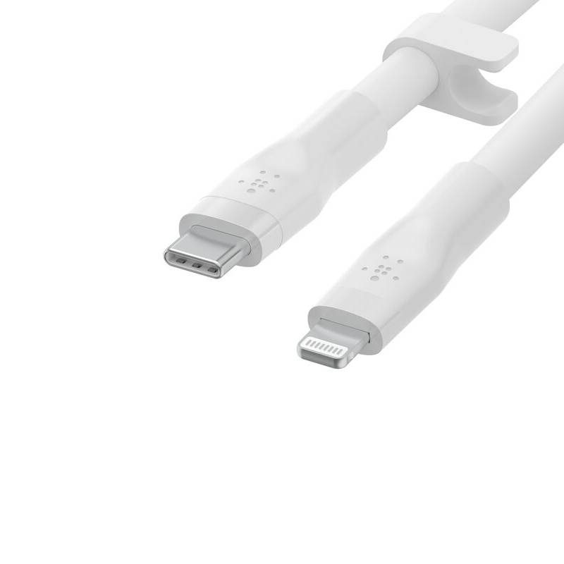 Câble chargeur Belkin BOOST Charge Lightning vers USB‑C - Blanc - Image 3