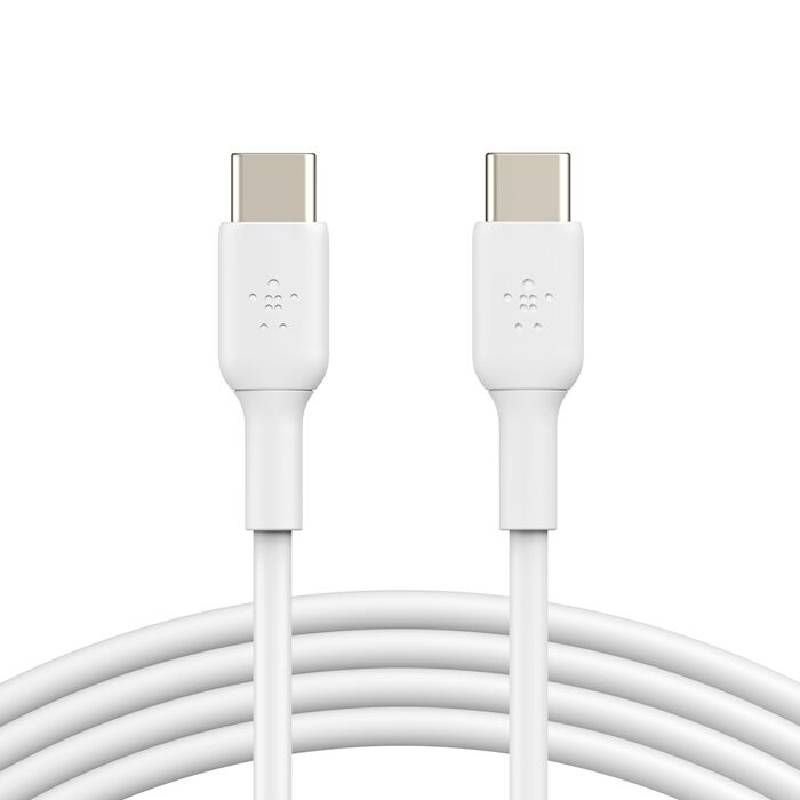 Câble chargeur Belkin BOOST Charge USB‑C vers USB‑C - Blanc - Image 3