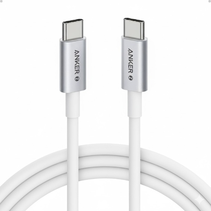 Câble De Charge Anker Zolo 240W USB-C Vers USB-C - Blanc