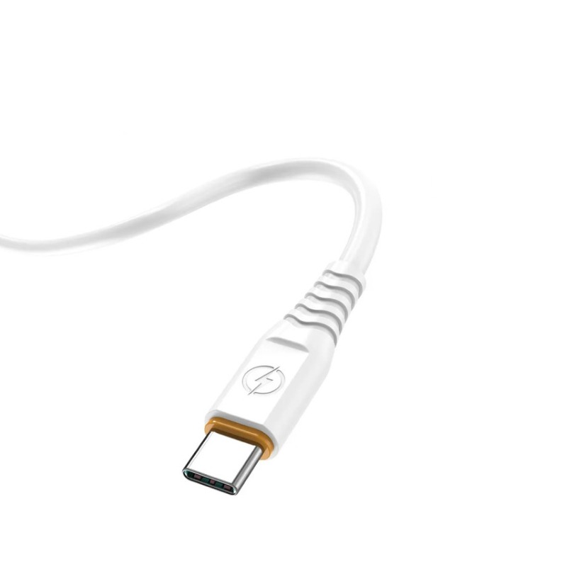 Câble de charge Aspor A127 USB vers Type-C 6A - Blanc - Image 2