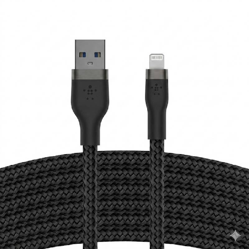 Câble De Charge BELKIN BOOST Charge USB-A Vers Lightning 1M - Noir - Image 3
