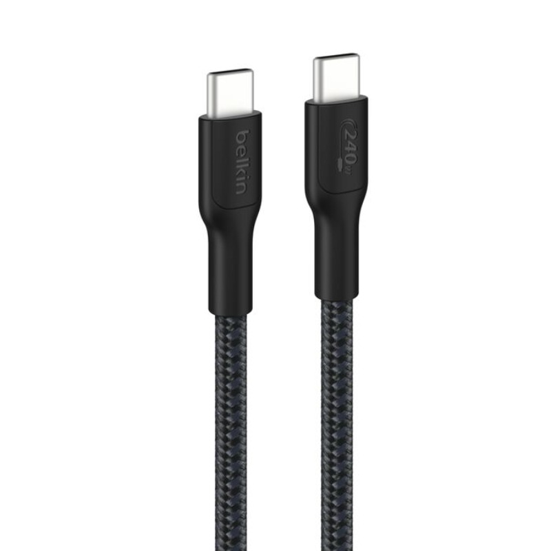 Câble De Charge BELKIN À GAINE TRESSÉE Charge USB-C Vers USB-C 240W