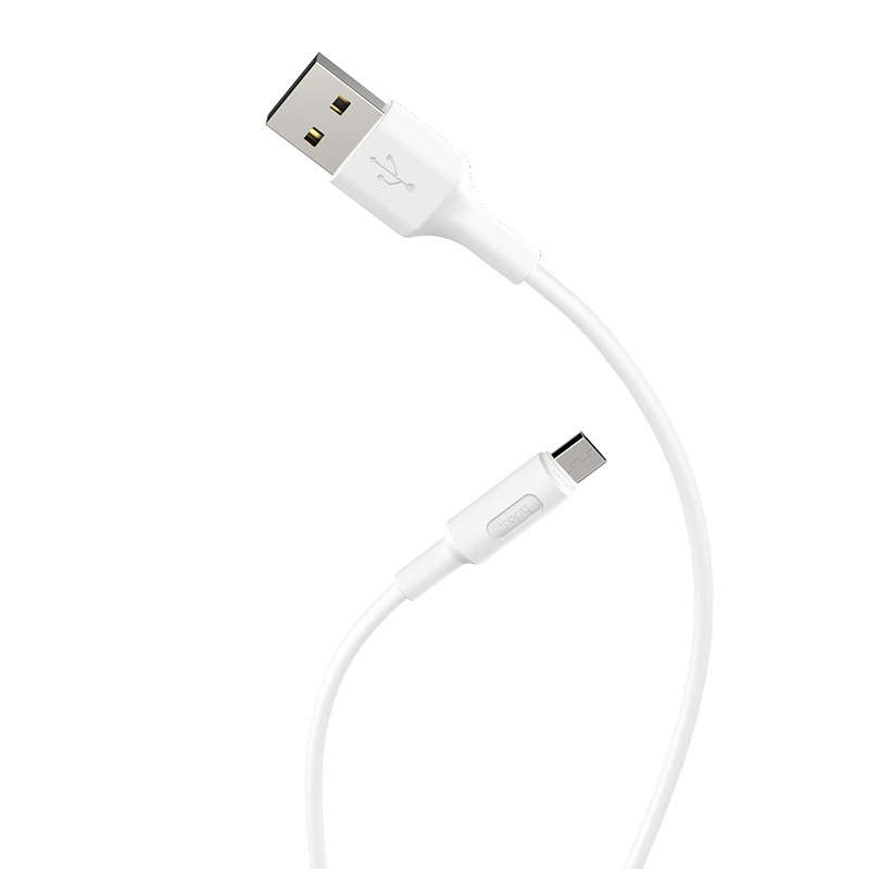 Câble De Charge HOCO X25 Micro USB  - Blanc - Image 2