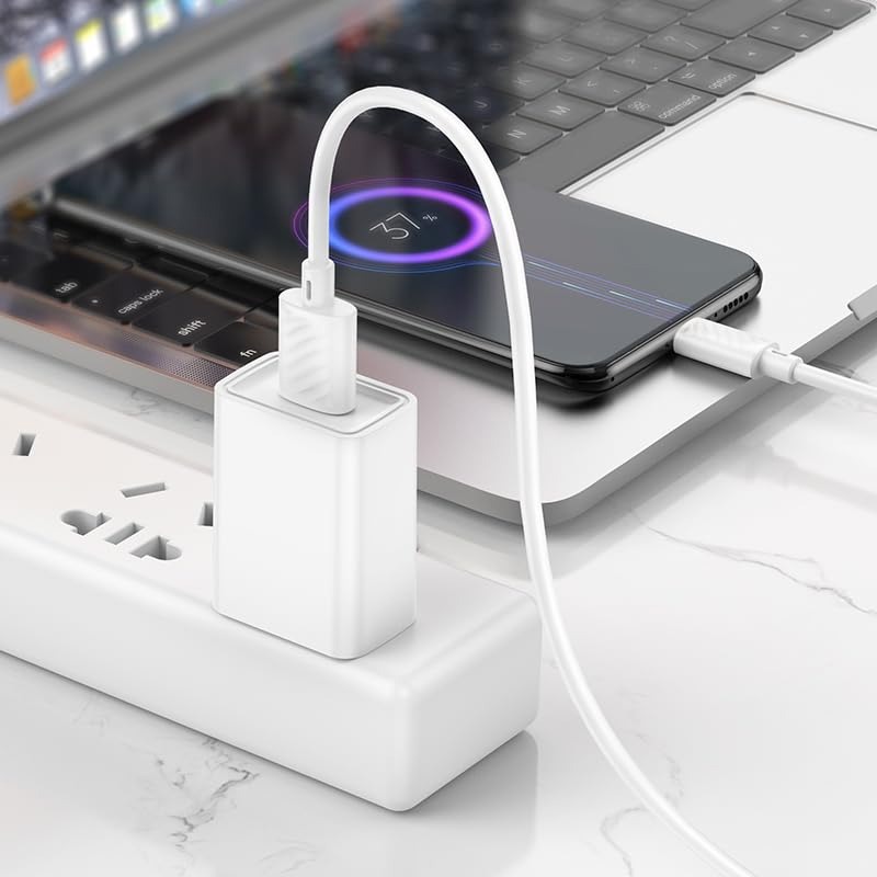 Câble De Charge HOCO X88 USB-A Vers Micro-USB - Blanc - Image 2