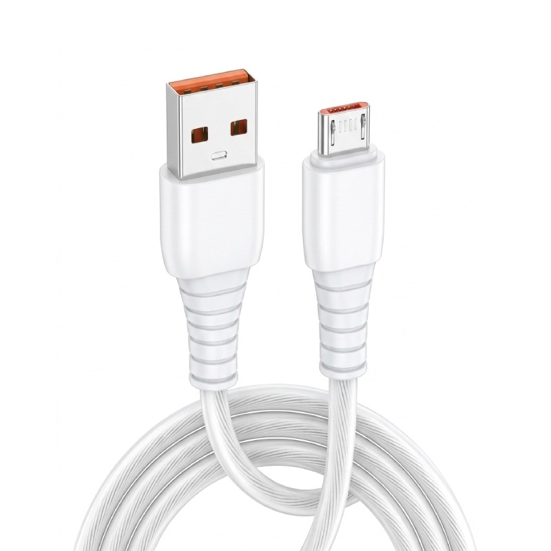 Câble de Charge INKAX CB-10 Micro-USB 4A - Blanc - Image 2