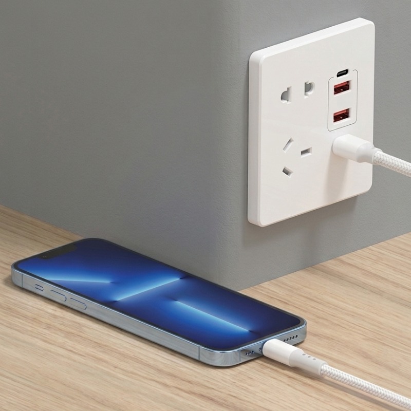 Câble de Charge INKAX CB-10 Micro-USB 4A - Blanc - Image 3