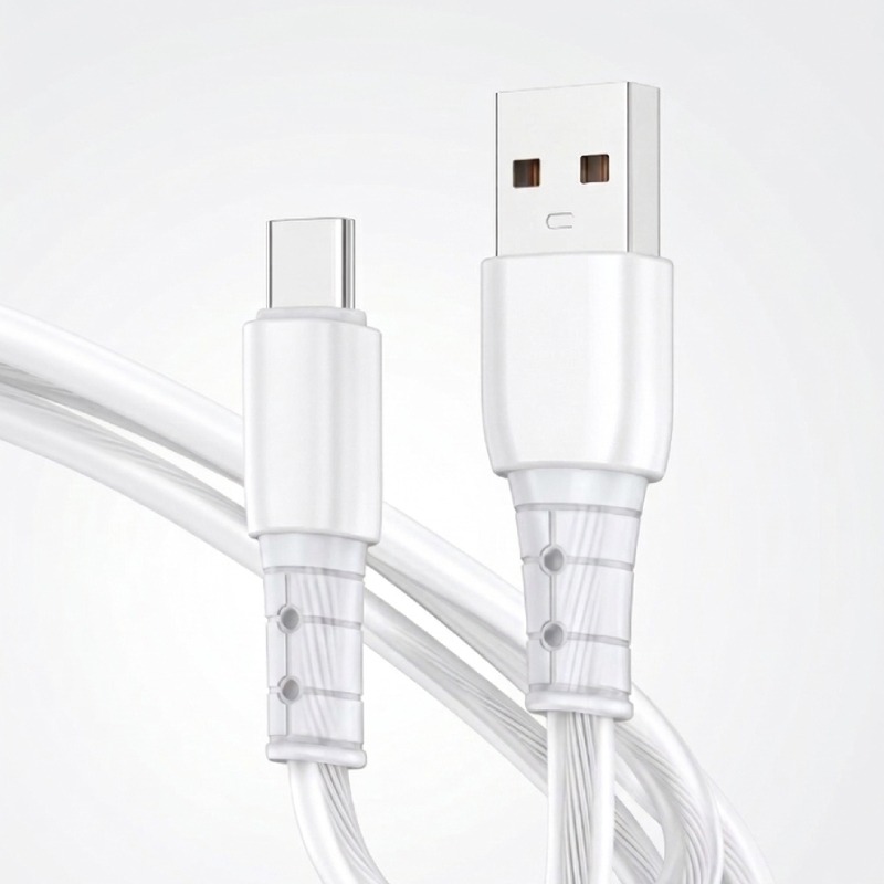 Câble de Charge INKAX CB-10 Type C 4A - Blanc - Image 2