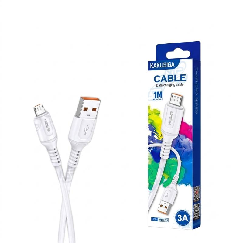 Câble De Charge KAKUSIGA USB-A VERS Micro USB 1M - Blanc