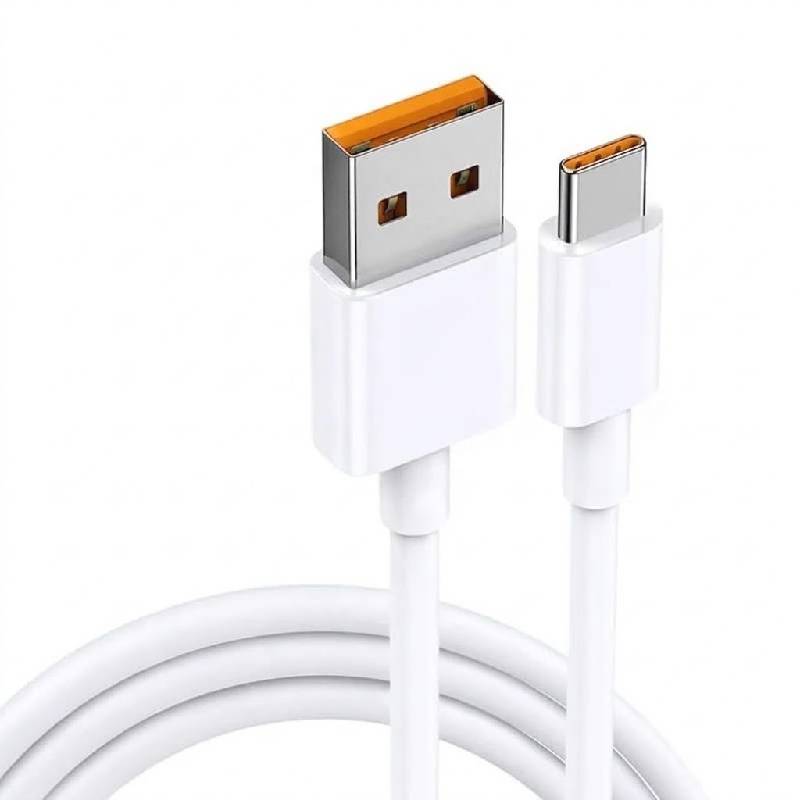 Câble de Charge Rapide ROMMOS CA-05 USB-A vers Type-C - Blanc