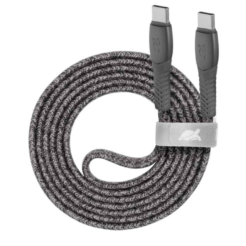 Câble de Charge RIVACASE 1.2m Type-C Vers Type-C - Gris 