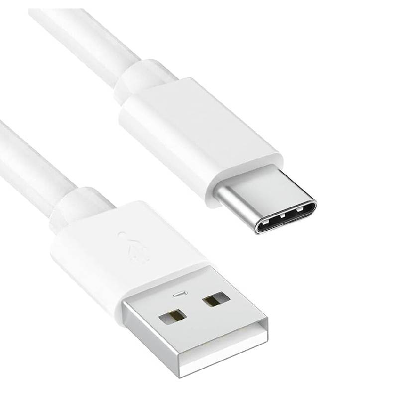 Câble de Charge TN40 USB-A Vers Type-C 6A - Blanc 