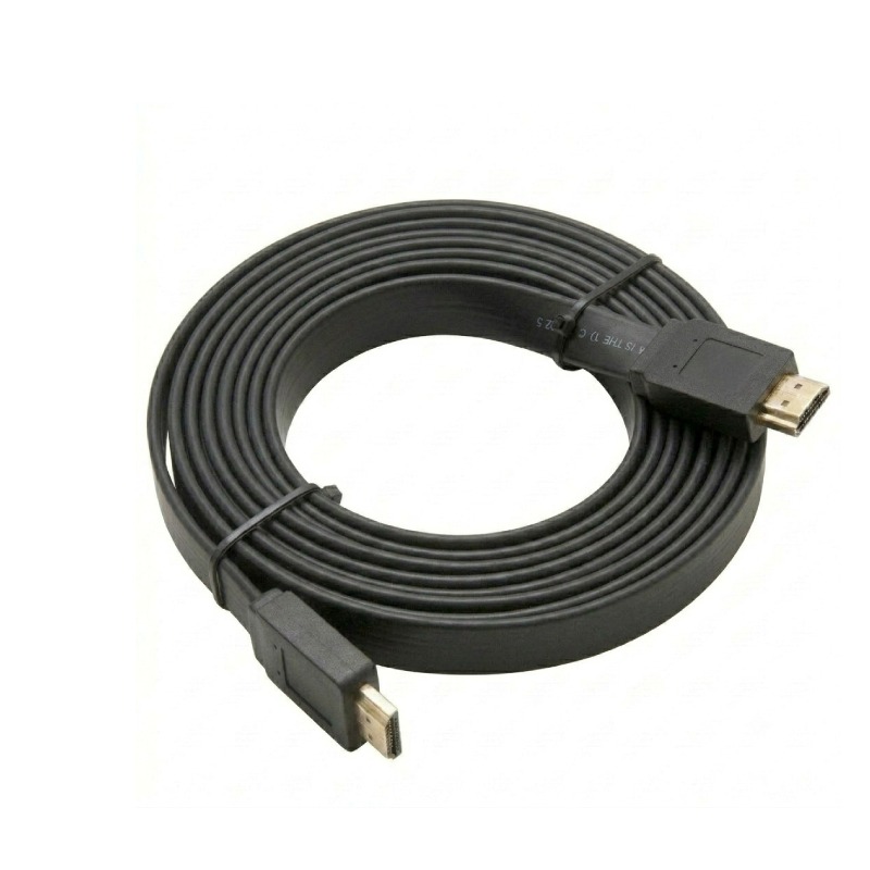 Câble HDMI LUCKTEK Plat 10 Mètres - Noir