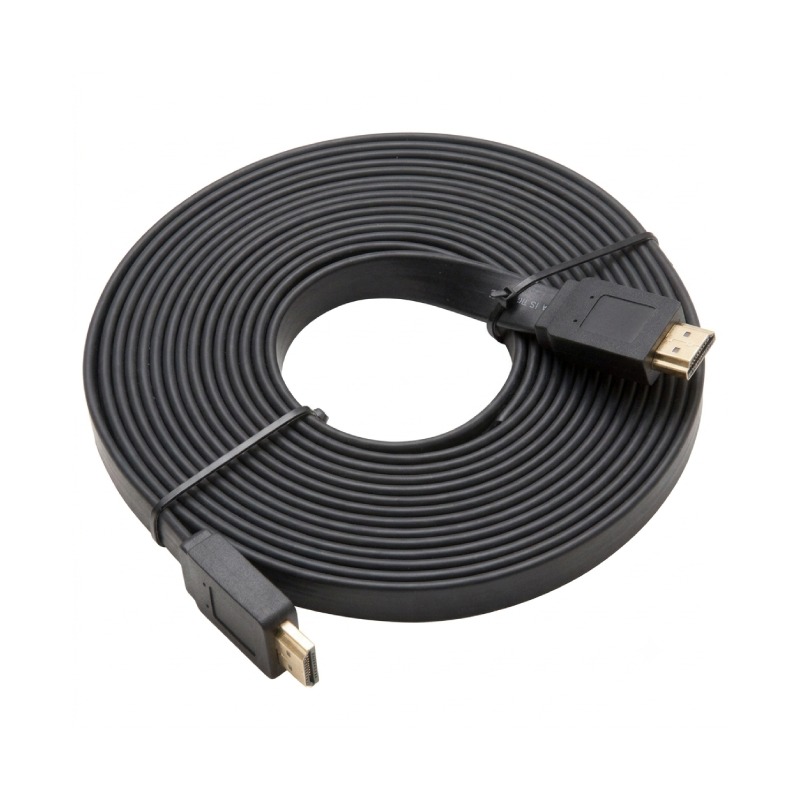 Câble HDMI LUCKTEK Plat 25 Mètres - Noir