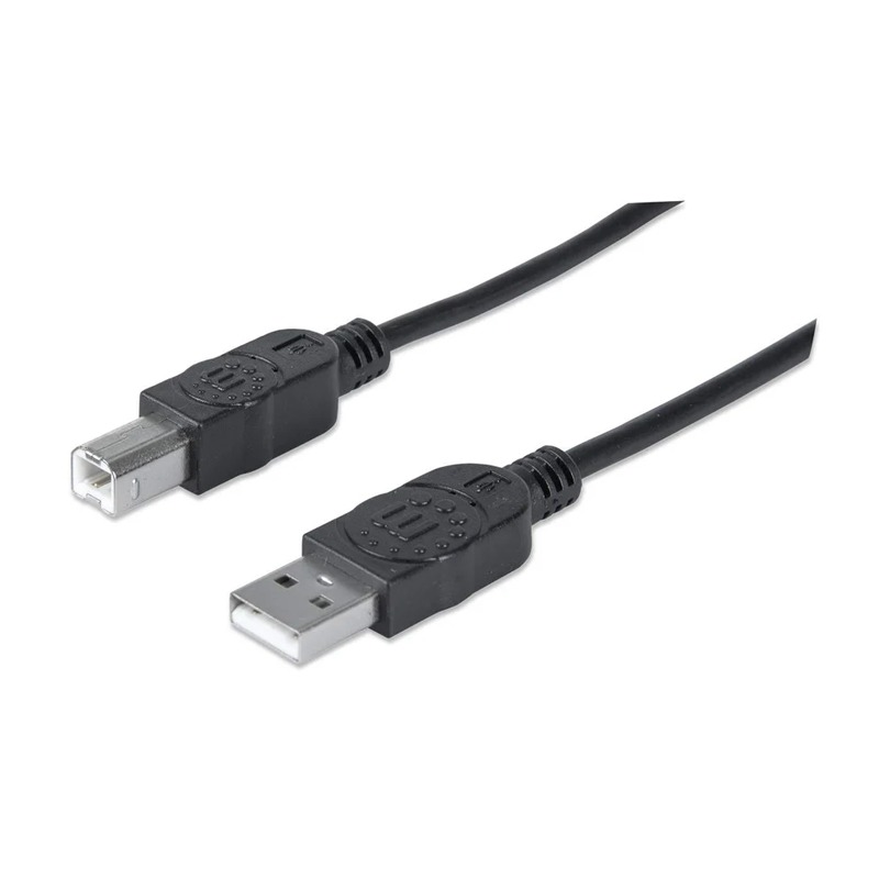 Câble MANHATTAN USB 2.0 Type B 3 Métres - Noir 